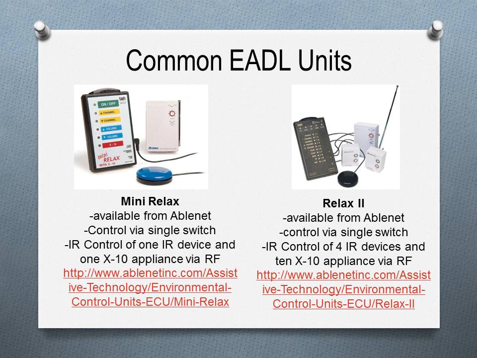 EADLs Enabling Access to Environments and Activities Across the Lifespan