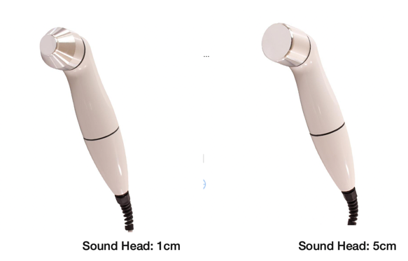 Different sizes of ultrasound heads