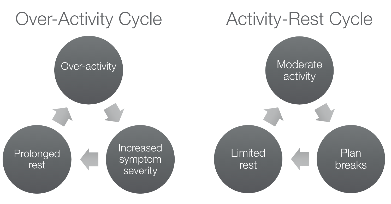 Overactivity cycle versus activity rest cycle