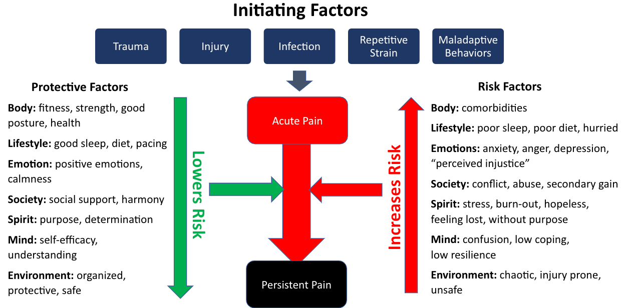 Initiating factors for pain